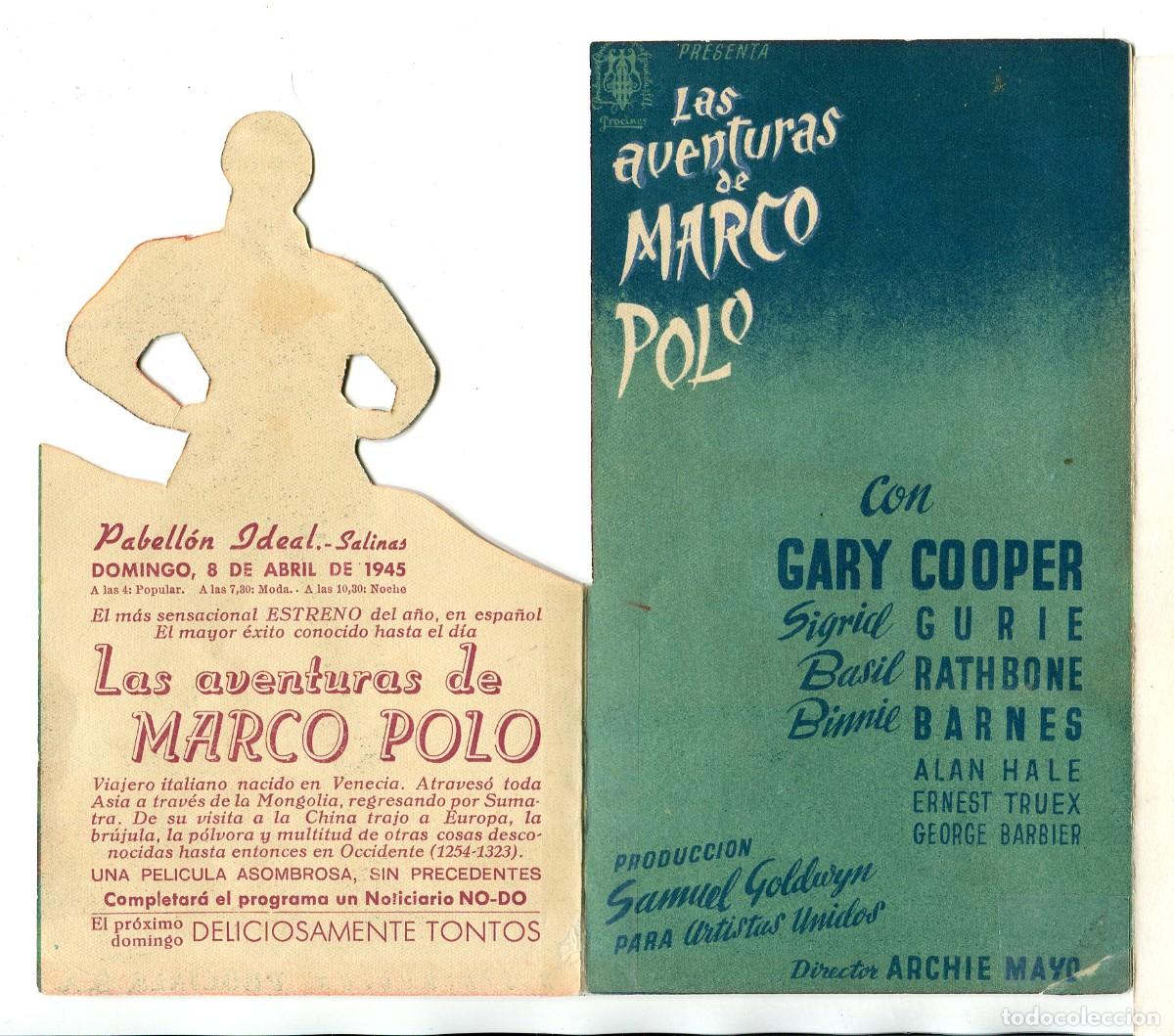 Cine: LAS AVENTURAS DE MARCO POLO, con Gary Cooper. - Foto 2