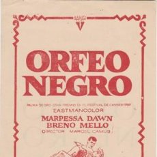Cine: ORFEO NEGRO (CON PUBLICIDAD)
