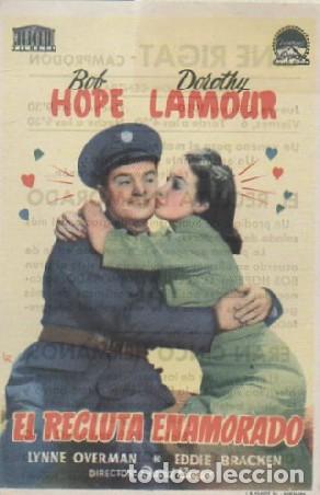 Cine: PROGRAMA DE CINE: EL RECLUTA ENAMORADO PC-7255 - Foto 1