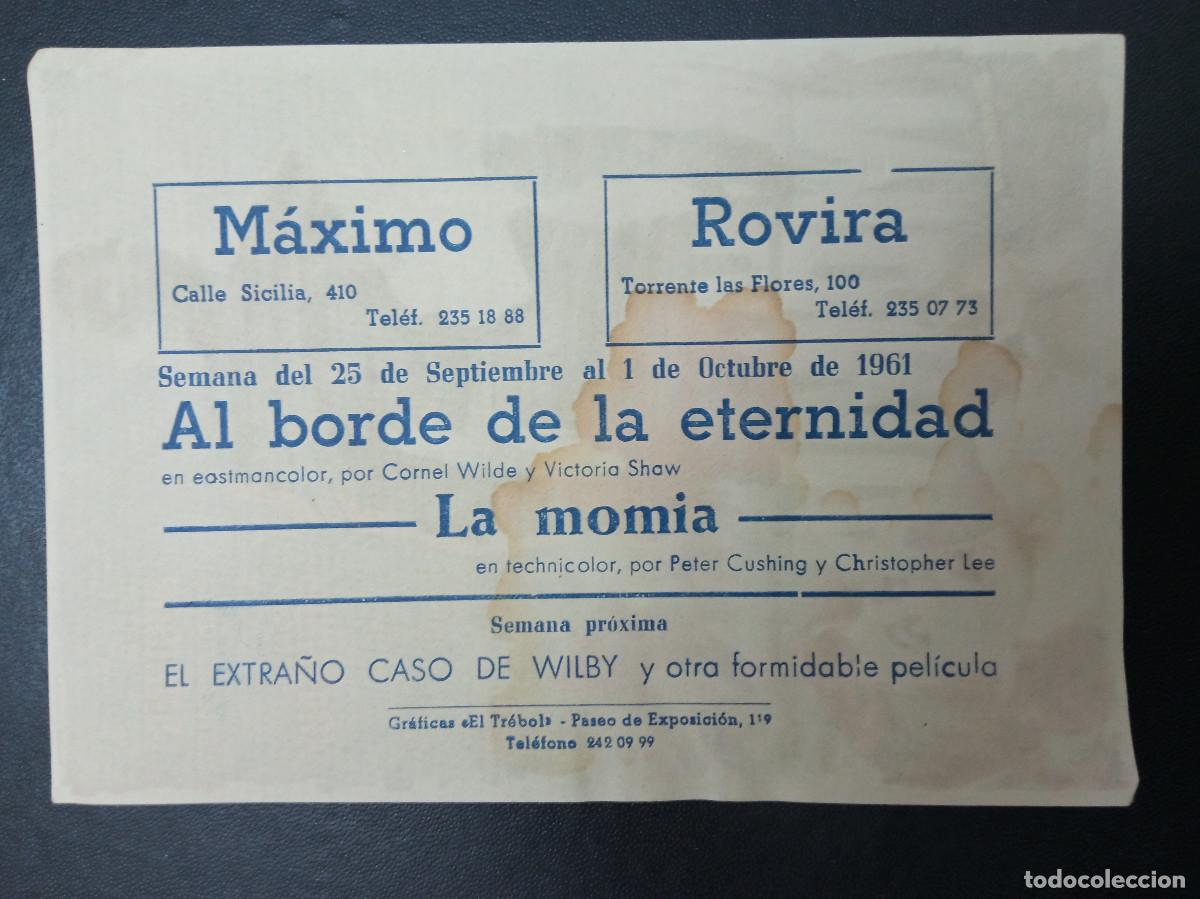Cine: LA MOMIA, ETER CUSHING, CHRISTOPHER LEE, CINES M&Aacute;XIMO Y ROVIRA, 1961 - Foto 2