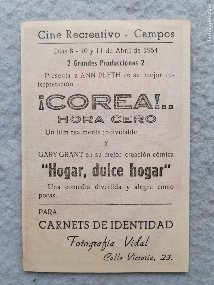 Cine: Corea. Hora Cero. Robert Mitchum, Ann Blyth. - Foto 2