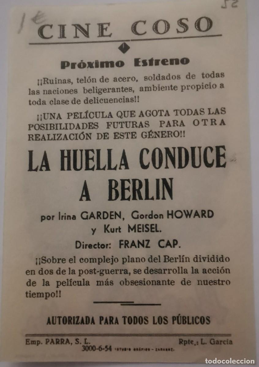 Cine: LA HUELLA CONDUCE A BERLIN - Foto 2