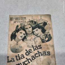  Foglietti di film di film antichi di cinema: LA TIA DE LAS MUCHACHAS DOBLE ANTIGUO