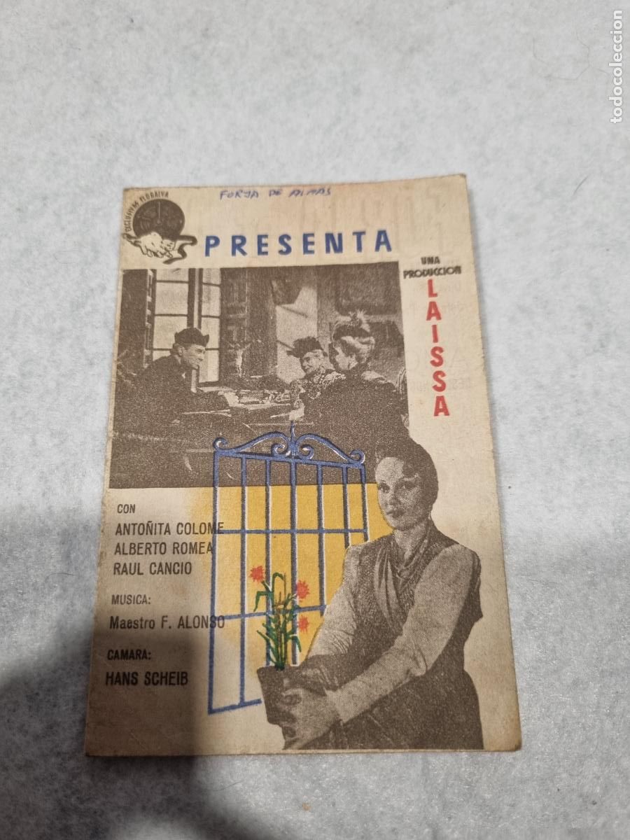  Flyers Publicitaires de films Anciens: FORJA DE ALMAS DOBLE CON CINE