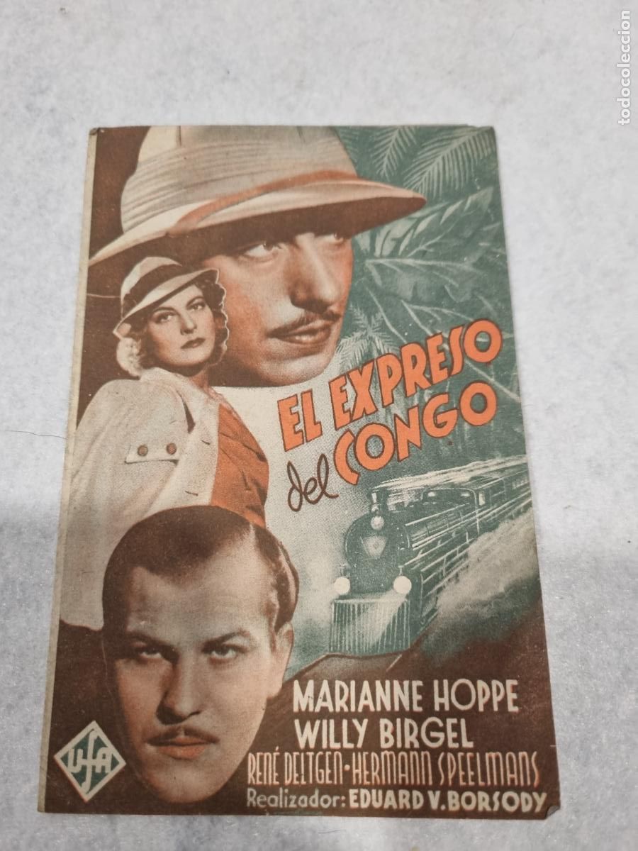  Flyers Publicitaires de films Anciens: EL EXPRESO DEL CONGO DOBLE BUEN ESTADO