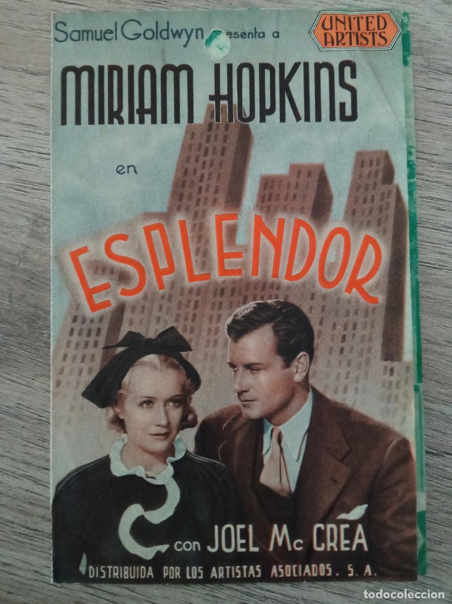 Cine: ESPLENDOR, MIRIAN HOPKINS