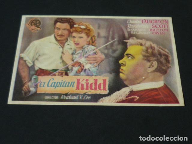 Cine: EL CAPITAN KIDD PROGRAMA DE MANO SIN PUBLICIDAD - Foto 1