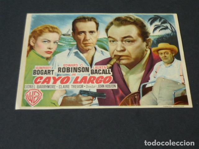 Cine: CAYO LARGO PROGRAMA DE MANO SIN PUBLICIDAD - Foto 1
