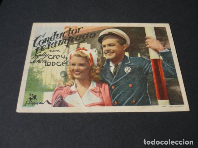 Cine: CONDUCTOR RELAMPAGO PROGRAMA DE MANO SIN PUBLICIDAD - Foto 1