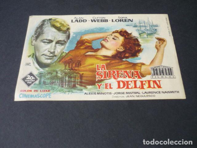 Cine: LA SIRENA Y EL DELFIN PROGRAMA DE MANO SIN PUBLICIDAD - Foto 1