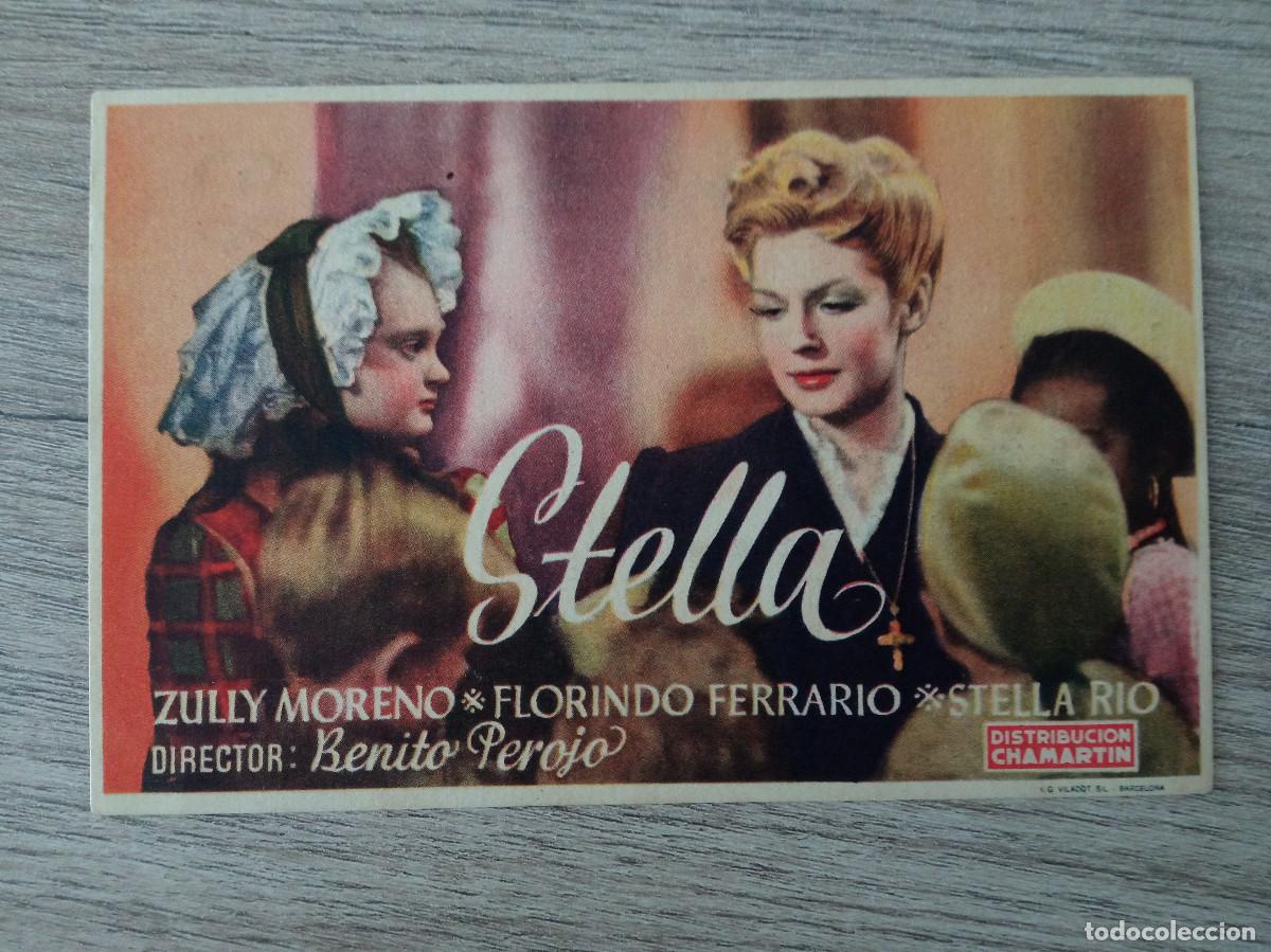 Folhetos de m&atilde;o de filmes antigos de cinema: STELLA, ZULLY MORENO, GRAN CINEMA, AREVALO, AVILA