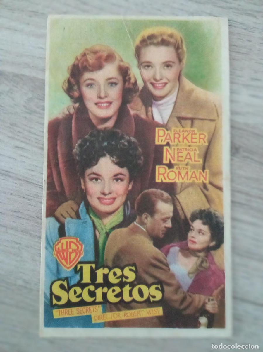 Cine: TRES SECRETOS, ELEANOR PARKER, SAL&Oacute;N AMPURDAN&Eacute;S, BELLCAIRE, GERONA, 1951