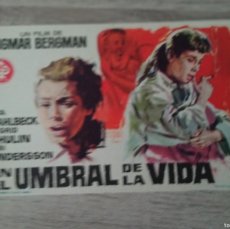 Foglietti di film di film antichi di cinema: EN EL UMBRAL DE LA VIDA, INGMAR BERGMAN