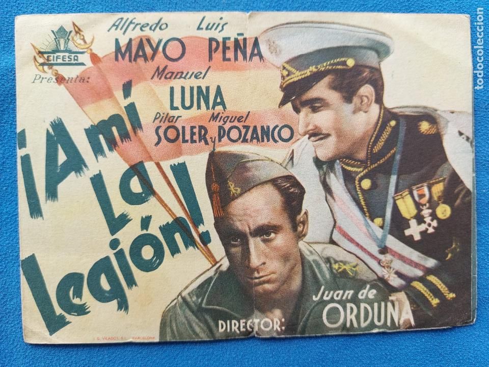 Folhetos de m&atilde;o de filmes antigos de cinema: &iexcl;A MI LA LEGI&Oacute;N!