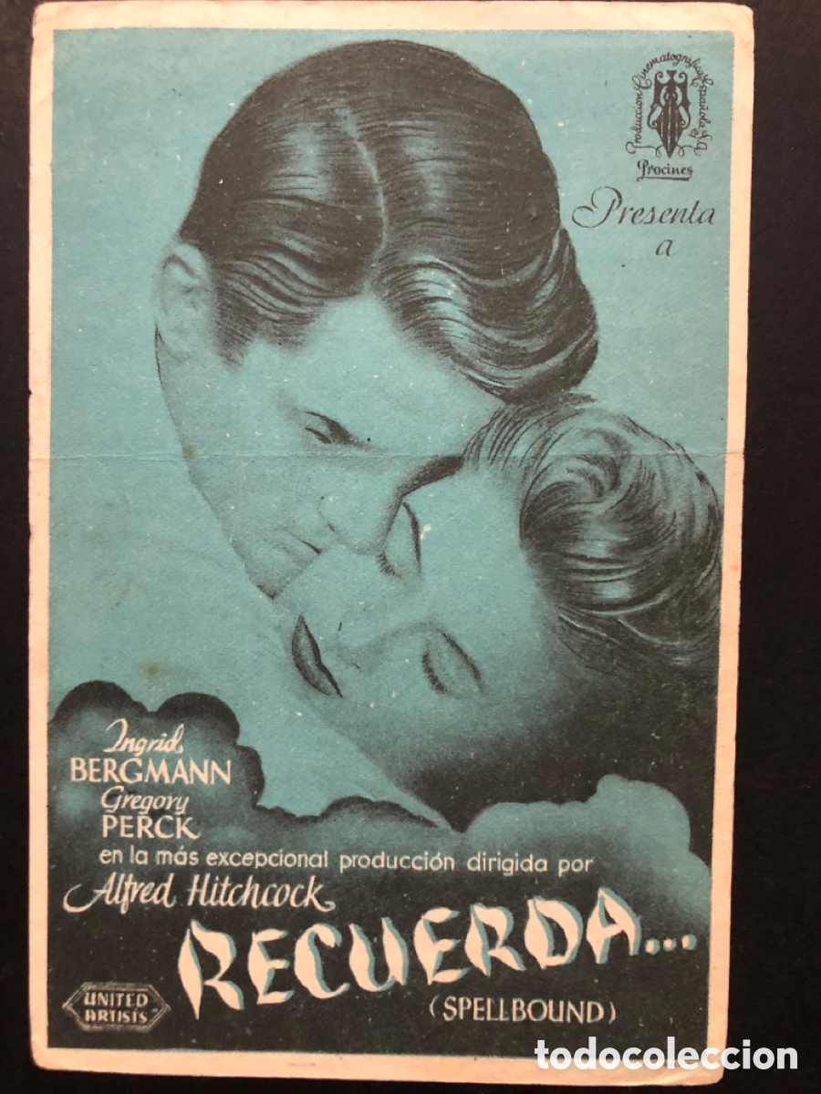 Cine: Programa recuerda ingrid bergman alfred hitchcock con publicidad teatro Calder&oacute;n A1