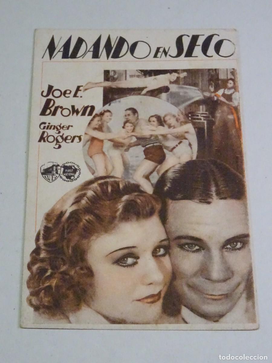 Cine: PROGRAMA DE CINE - NADANDO EN SECO - JOE E BROWN - GINGER ROGERS - Foto 1