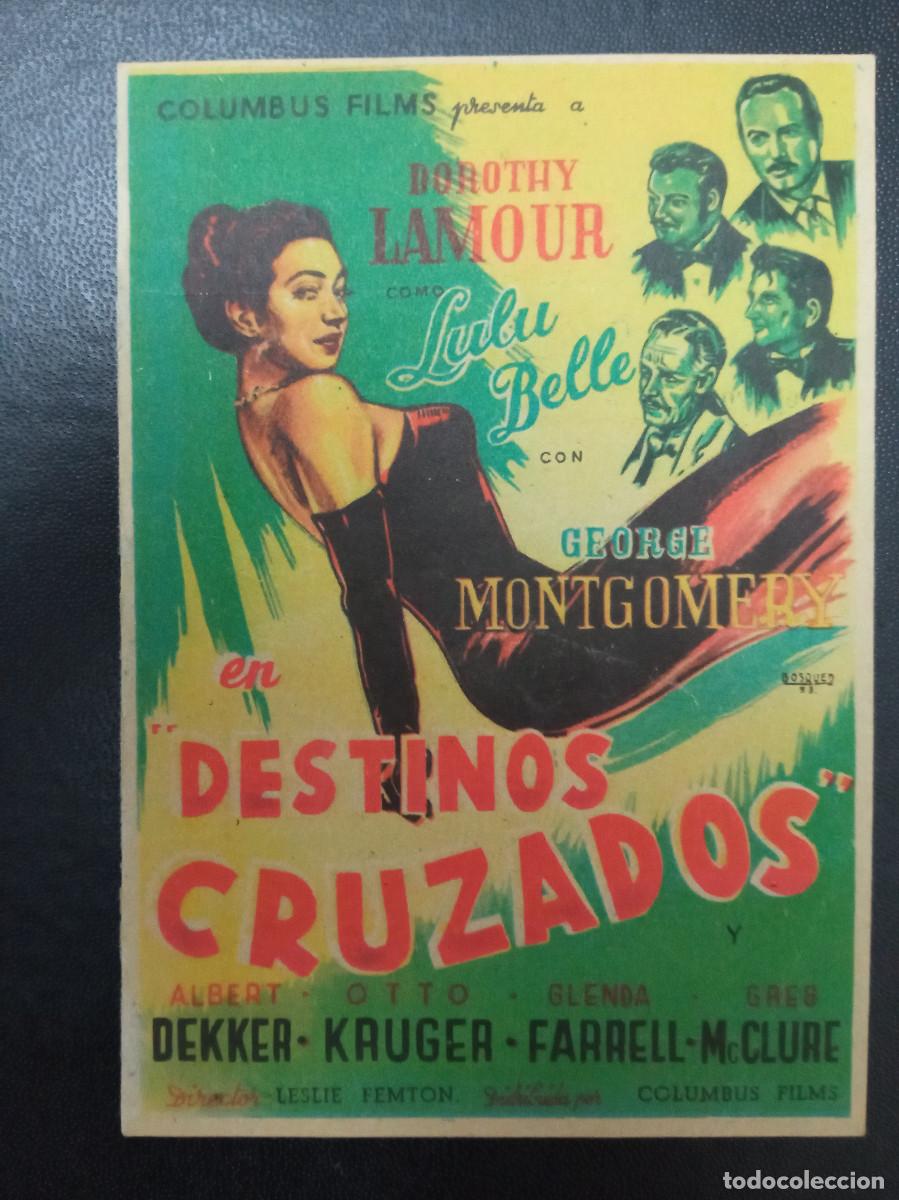 Cine: DESTINOS CRUZADOS, DOROTHY LAMOUR, JONIA CINEMA, VILLAJOYOSA, ALICANTE