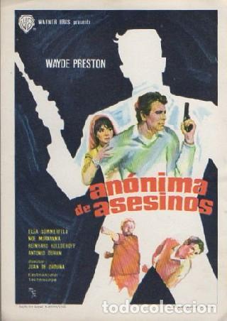 Cine: PROGRAMA DE CINE: AN&Oacute;NIMA DE ASESINOS PC-7258 - Foto 1