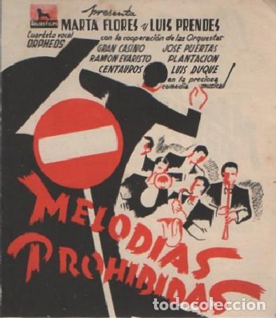 Cine: PROGRAMA DE CINE: MELOD&Iacute;AS PROHIBIDAS PC-7269 - Foto 1