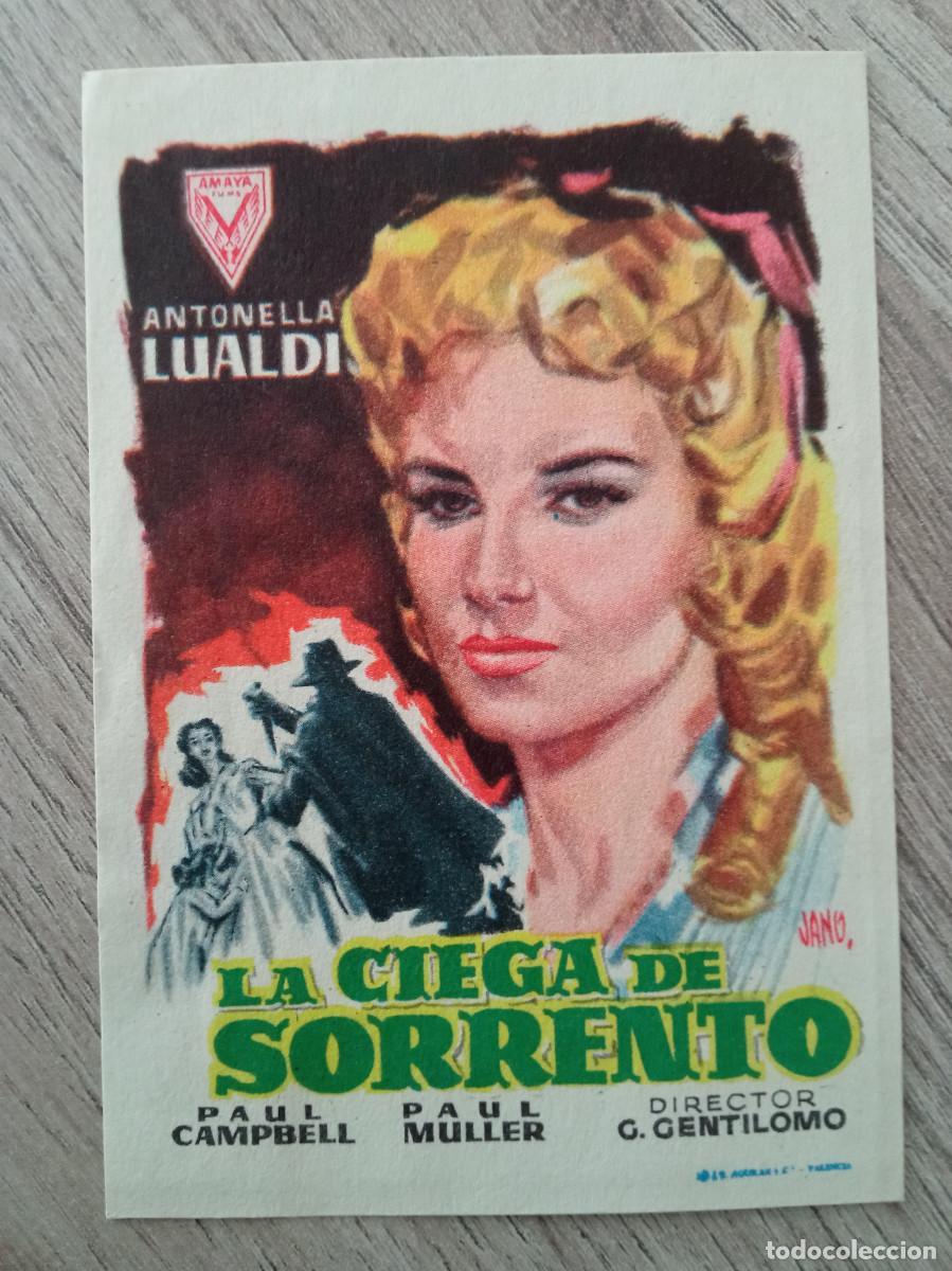  Foglietti di film di film antichi di cinema: LA CIEGA DE SORRENTO, ANTONELLA LUALDI