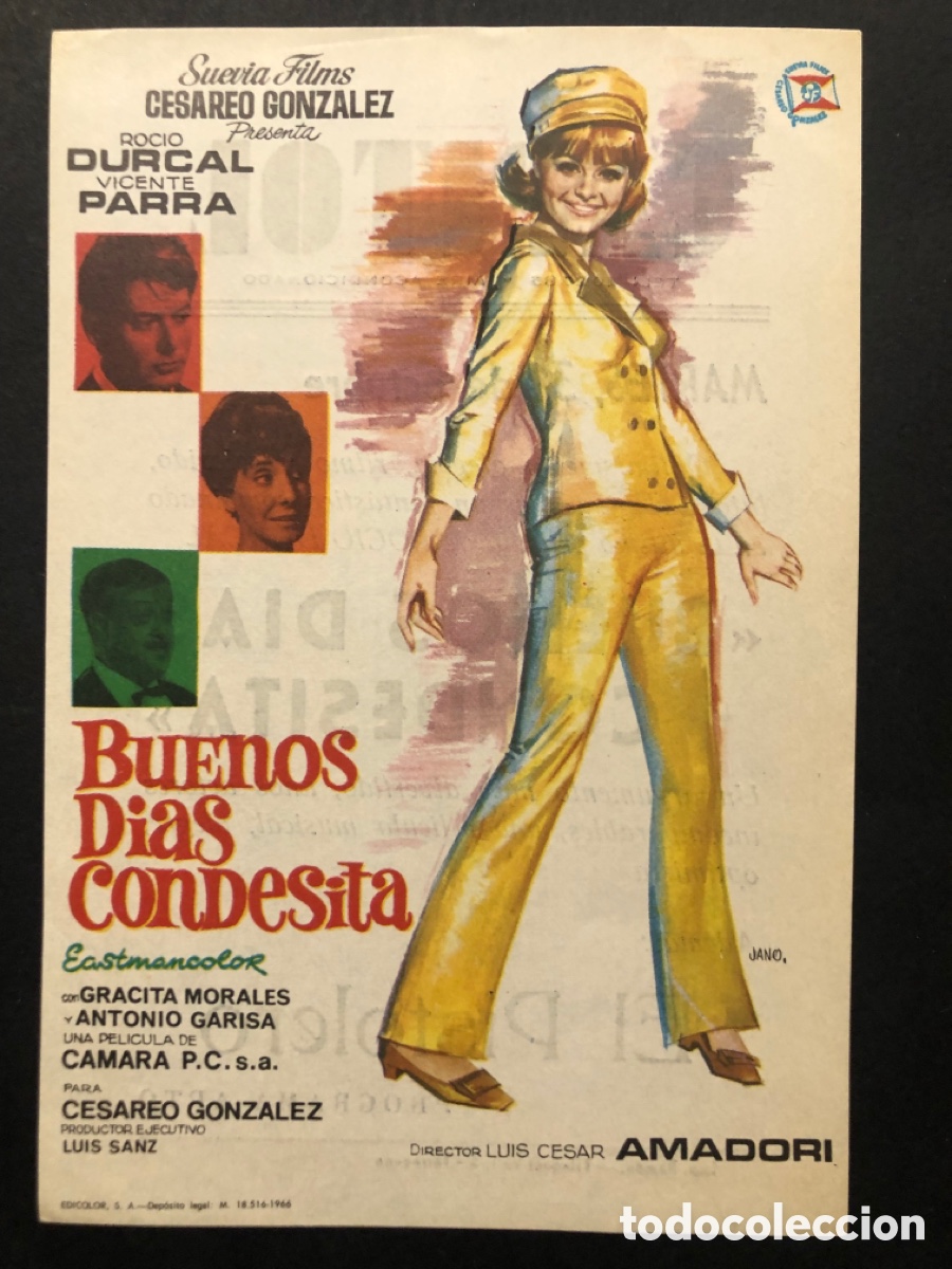 Cine: Programa buenos d&iacute;as condesita Roc&iacute;o D&uacute;rcal con publicidad cine capitol tarragona A5