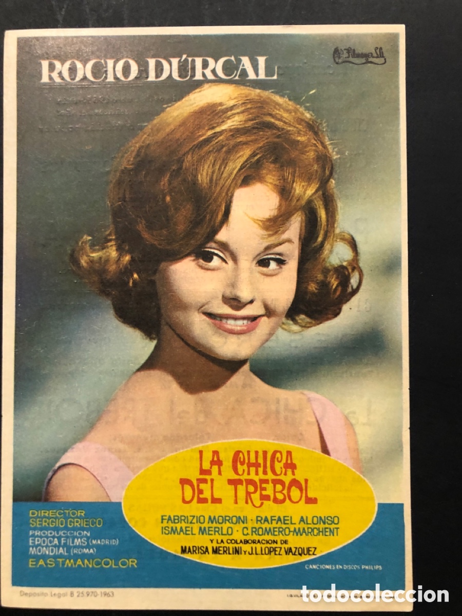 Cine: Programa la chica del tr&eacute;bol Roc&iacute;o D&uacute;rcal con publicidad cine las vegas A5