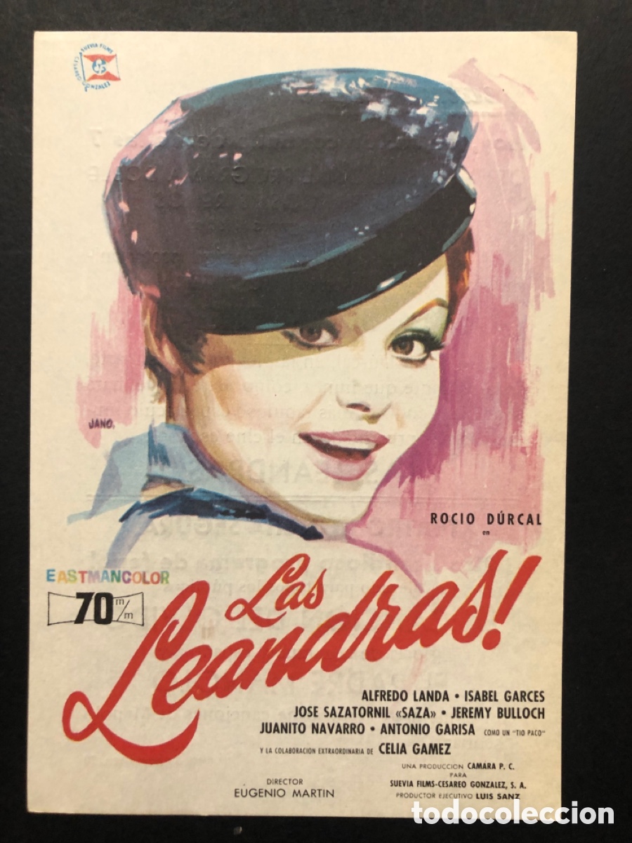 Cine: Programa las Leandras Roc&iacute;o D&uacute;rcal celia gamez con publicidad teatro regio yecla A5