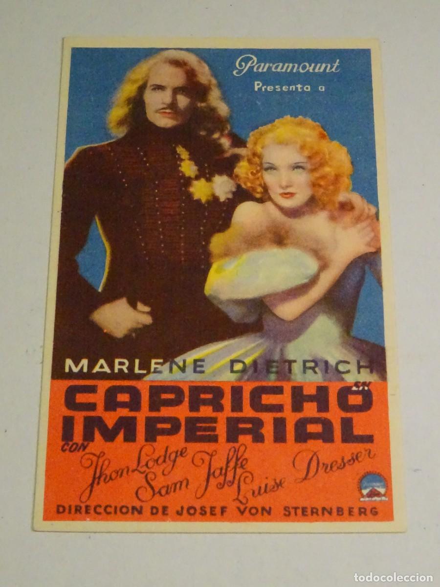 Cine: PROGRAMA DE CINE - CAPRICHO IMPERIAL - MARLENE DIETRICH - COLISEUM - Foto 1