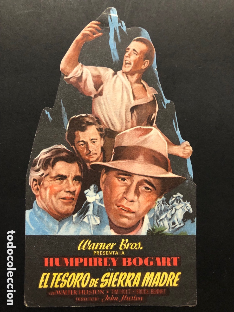 Cine: Programa el tesoro de sierra madre humphrey Bogart con publicidad teatro filarm&oacute;nica oviedo A4