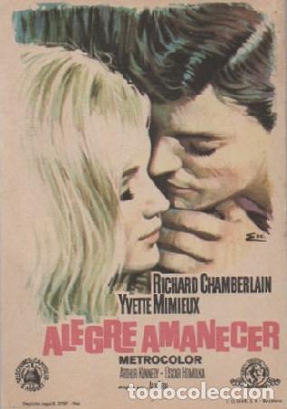 Folhetos de m&atilde;o de filmes antigos de cinema: PROGRAMA DE CINE: ALEGRE AMANECER PC-7303