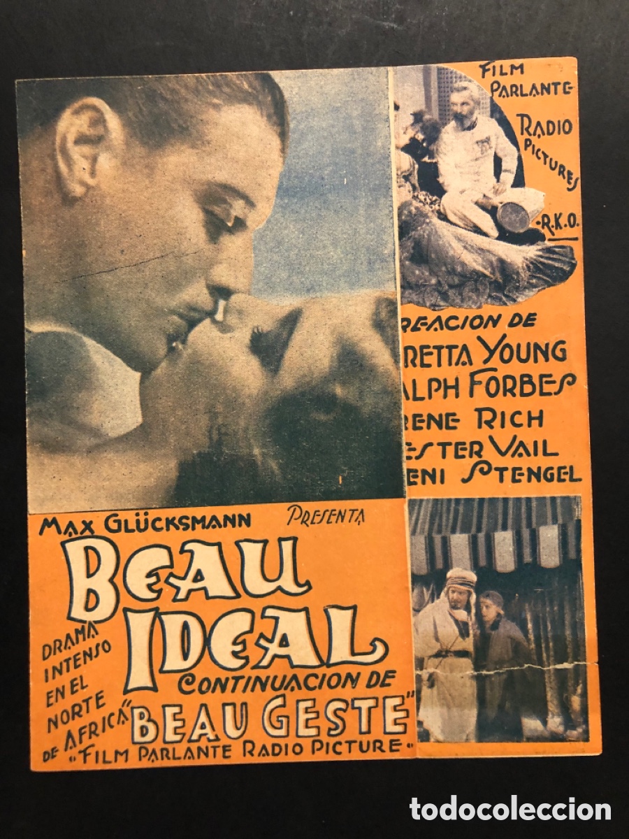 Cine: Programa uruguay beau ideal Loretta young A4 - Foto 1