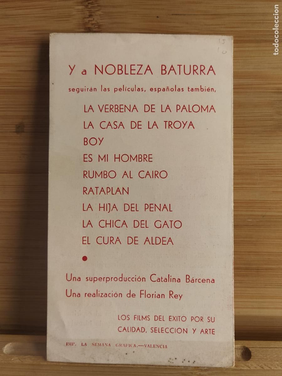 Cine: NOBLEZA BATURRA - DOBLE - PROGRAMA DE CINE -(K-12.645) - Foto 3