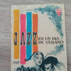 Cine: JAZZ DE UN DIA DE VERANO, LOUIS ARMSTRONG, CHUCK BERRY, SOCIEDAD LA PRINCIPAL, 1962