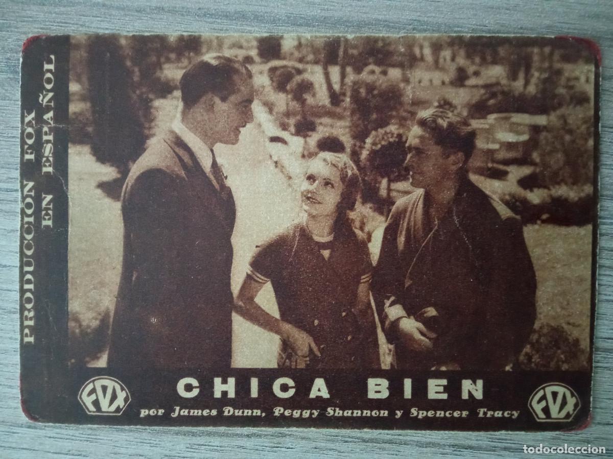  Flyers Publicitaires de films Anciens: CHICA BIEN, SPENCER TRACY, TEATRO JORDA, MURO DE ALCOY, ALICANTE