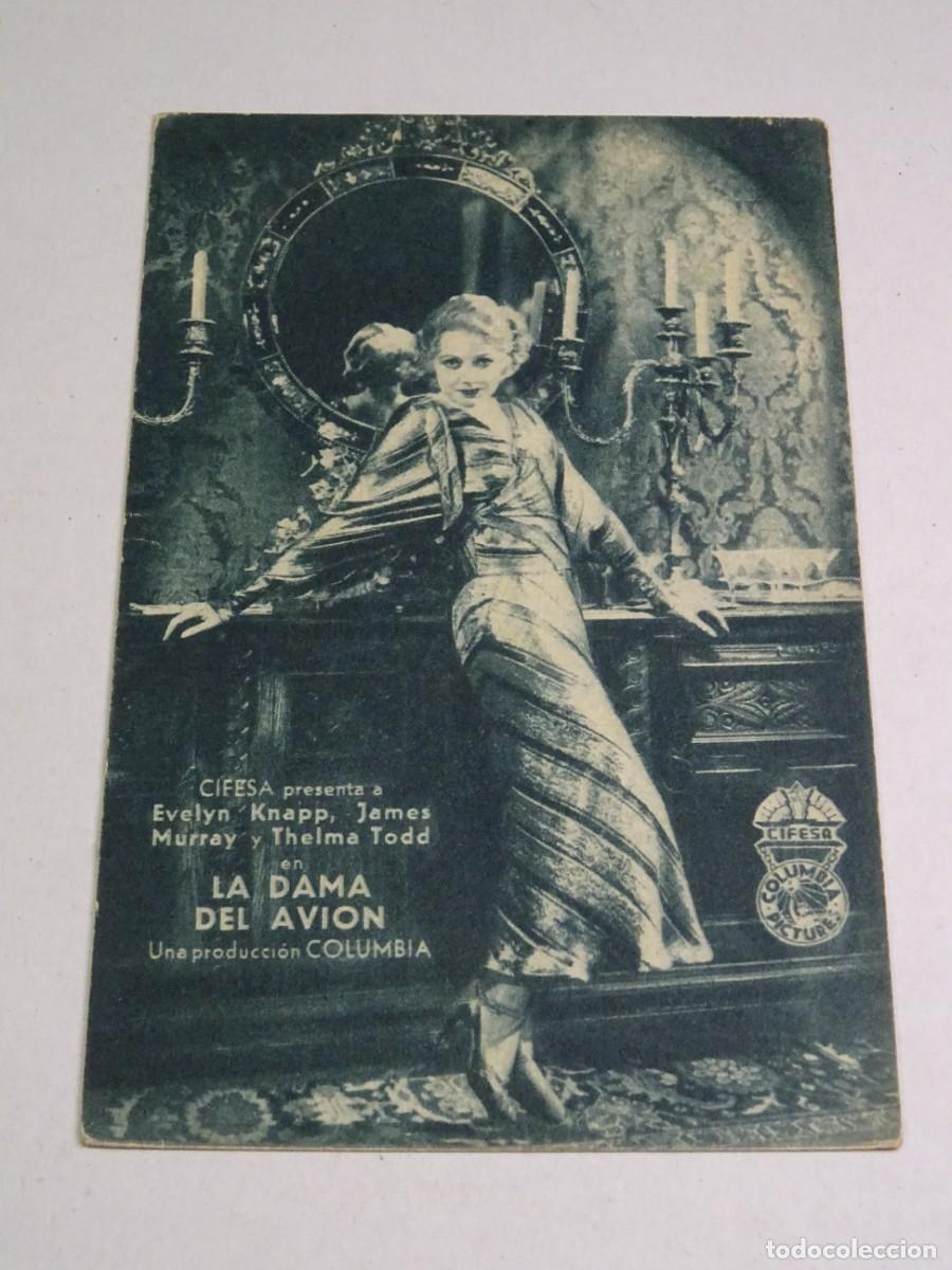 Cine: PROGRAMA DE CINE - LA DAMA DEL AVION - EVELYN KNAPP, JAMES MURRAY - Foto 1