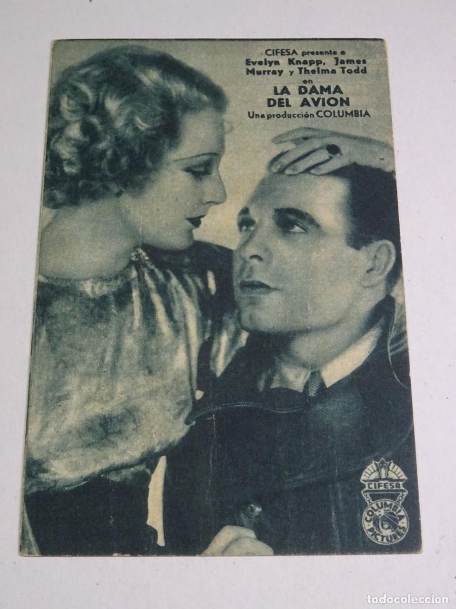 Cine: PROGRAMA DE CINE - LA DAMA DEL AVION - EVELYN KNAPP, JAMES MURRAY - Foto 1