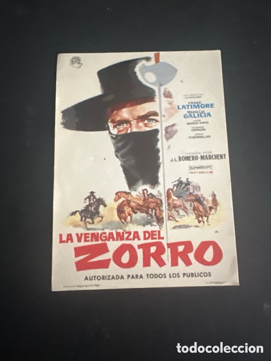 Cine: Programa de cine La venganza del zorro - Foto 1