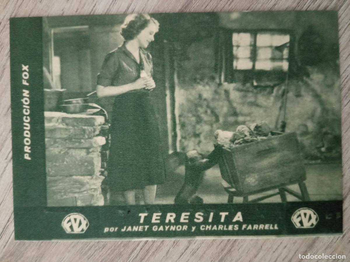  Flyers Publicitaires de films Anciens: TERESITA, JANET GAYNOR, TEATRO CIRCO CORTIS, DENIA, ALICANTE, 1933