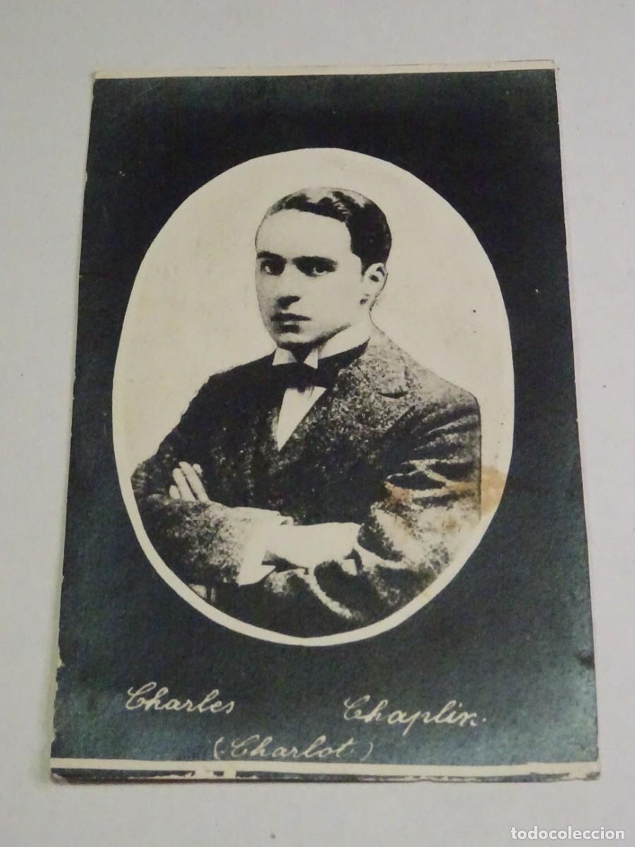 Cine: PROGRAMA DE CINE - CHARLES CHAPLIN - CHARLOT - POSTAL FOTOGR&Aacute;FICA - Foto 1