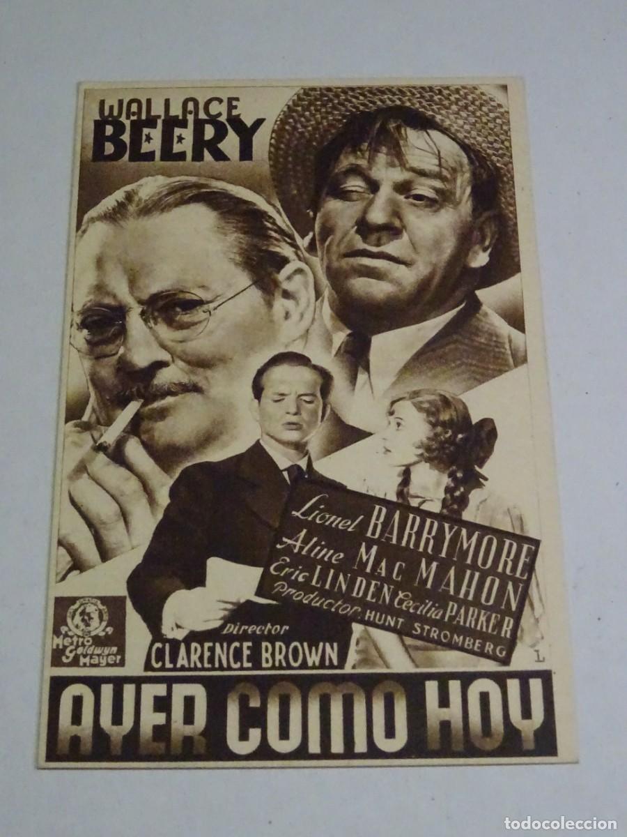 Cine: PROGRAMA DE CINE - AYER COMO HOY - LIONEL BARRYMORE - Foto 1