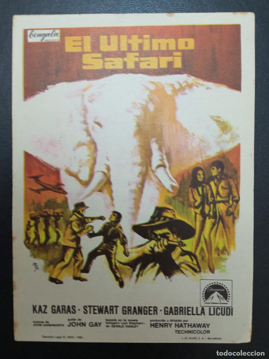 Kino: EL &Uacute;LTIMO SAFARI, STEWART GRANGER