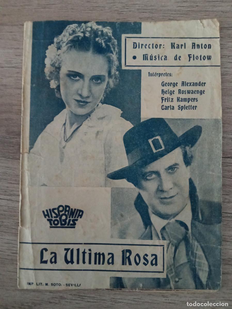  Flyers Publicitaires de films Anciens: LA ULTIMA ROSA