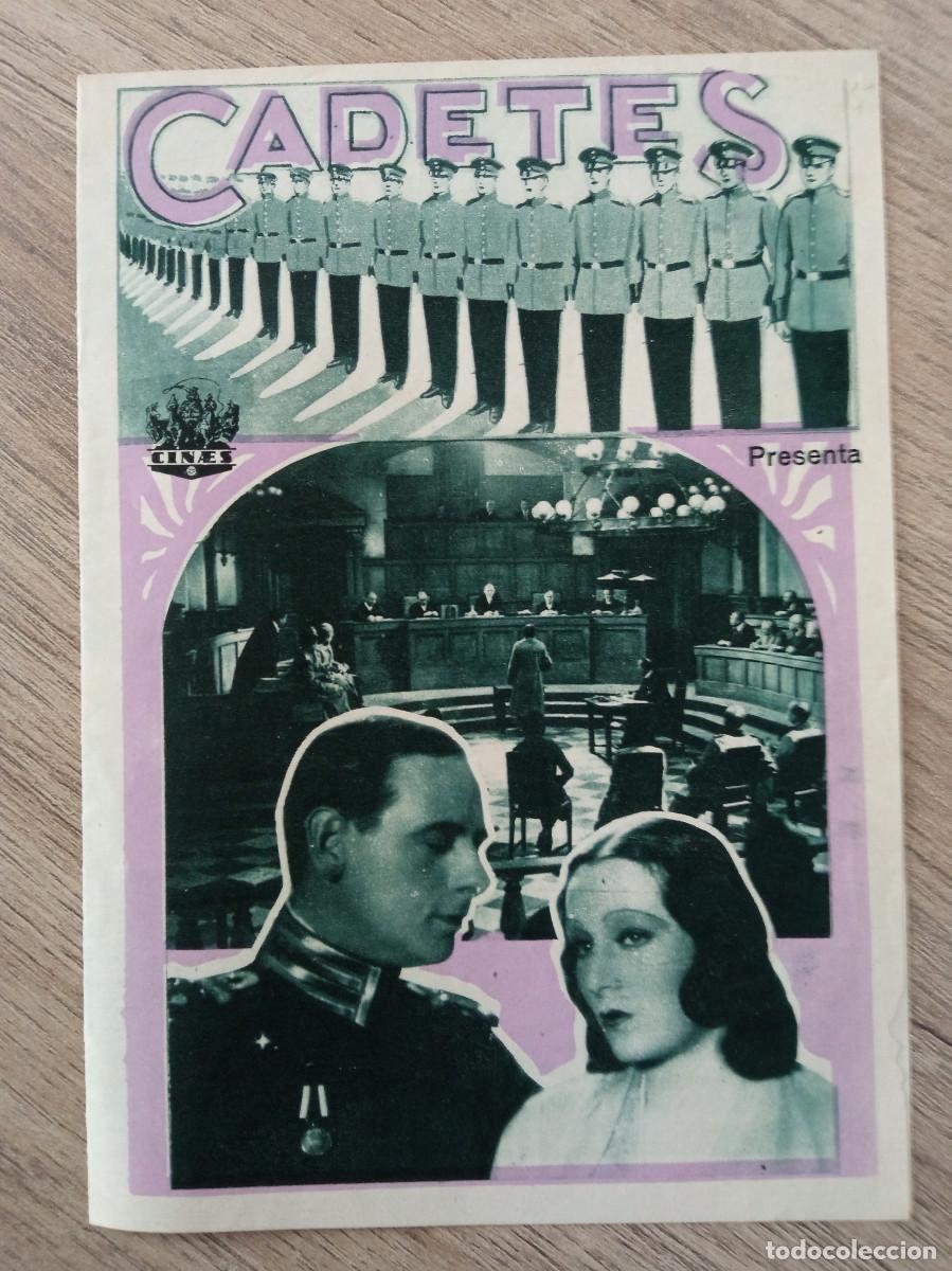  Flyers Publicitaires de films Anciens: CADETES, POR DETR&Aacute;S ANUNCIO DE EL BRAVUC&Oacute;N INTERPRETADO POR BUFALO BILL, CINE RECREATIVO