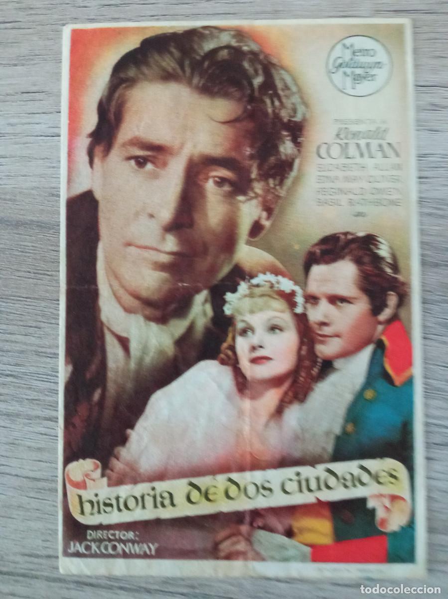  Flyers Publicitaires de films Anciens: HISTORIA DE DOS CIUDADES, RONALD COLMAN
