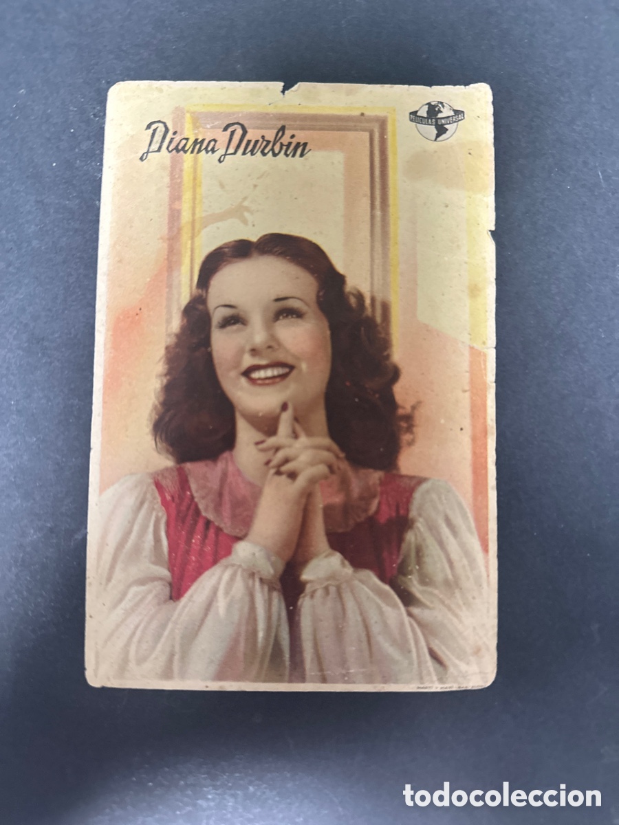 Folhetos de m&atilde;o de filmes antigos de cinema: Programa de cine Diana Durbin