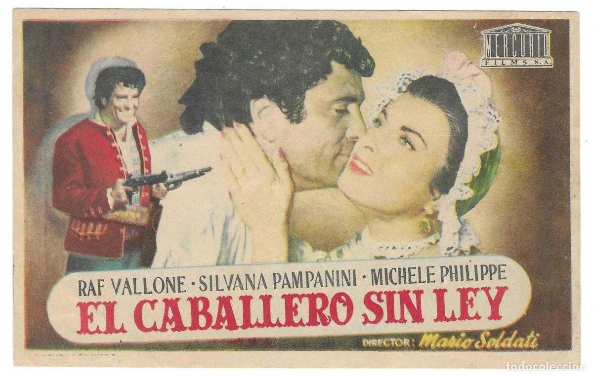 Cine: Programa Cine. El Caballero Sin Ley. 19-1849