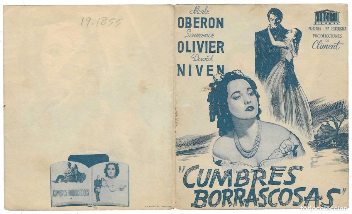 Cine: Programa Cine. Cumbres Borrascosas. 19-1855