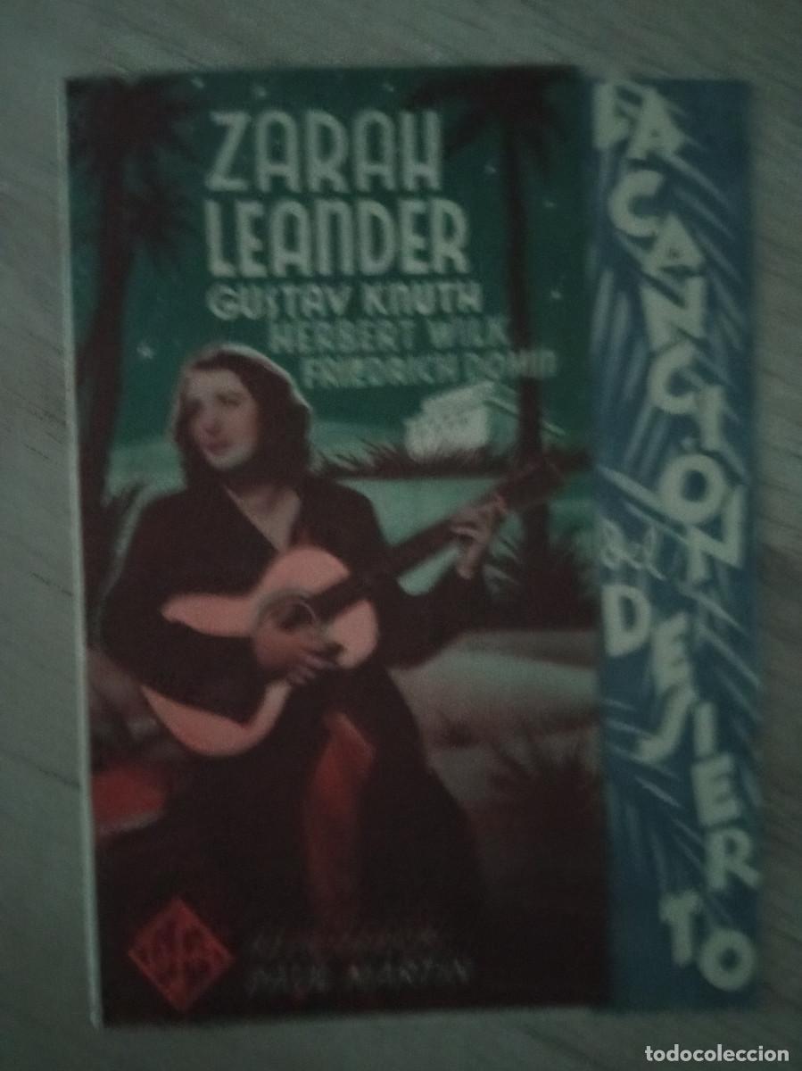  Flyers Publicitaires de films Anciens: LA CANCI&Oacute;N DEL DESIERTO, ZARAH LEANDER