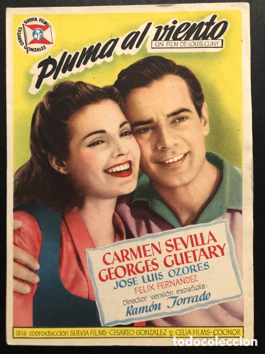 Cine: Programa pluma al viento carmen sevilla con publicidad cine Gutierrez De Alba A3