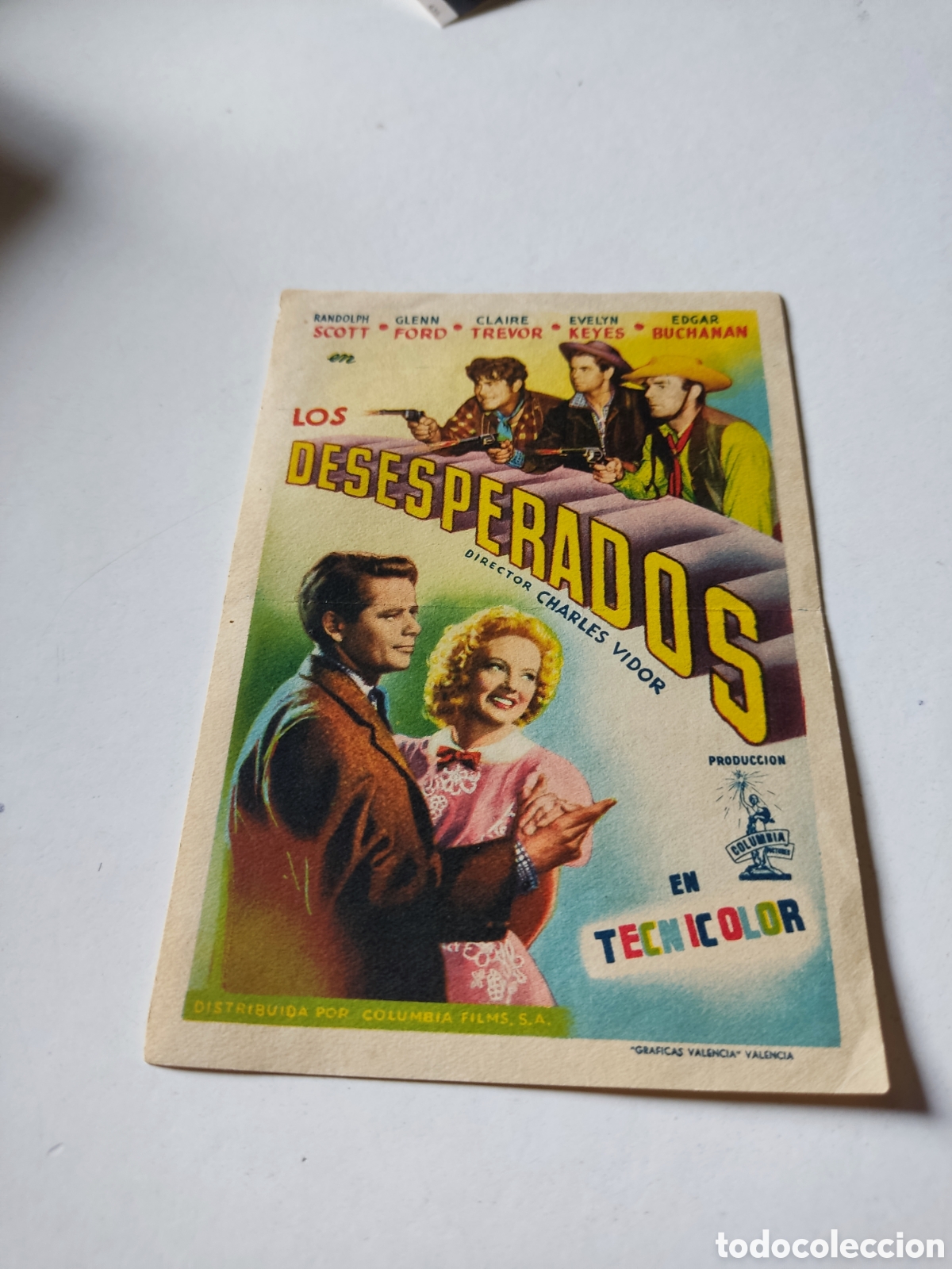 Cine: Folleto de cine los desesperados - Foto 1